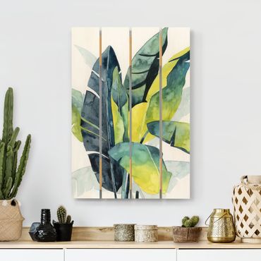 Impression sur bois - Tropical Foliage - Banana