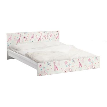 Papier adhésif pour meuble IKEA - Malm lit 160x200cm - Dreaming Giraffe
