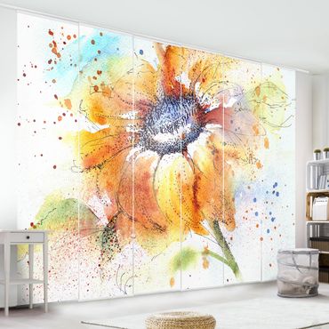 Set de panneaux coulissants - Painted Sunflower