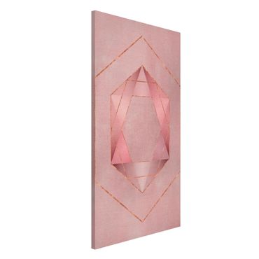 Tableau magnétique - Geometry In Pink And Gold I