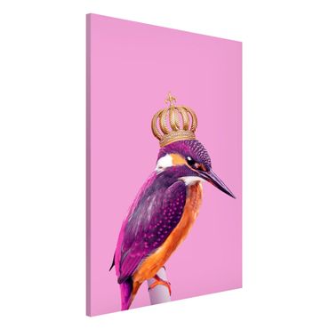 Tableau magnétique - Pink Kingfisher With Crown