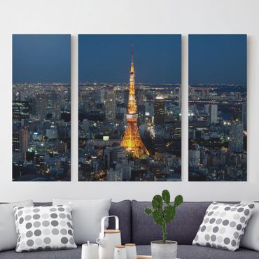 Impression sur toile 3 parties - Tokyo Tower
