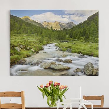 Impression sur toile - Debanttal Hohe Tauern National Park
