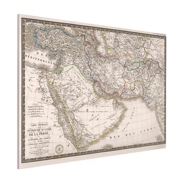 Tableau magnétique - Vintage Map In The Middle East