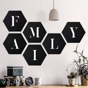 Hexagone en forex - Letters FAMILY White Set II