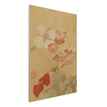 Impression sur bois - Yun Shouping - Poppy Flower