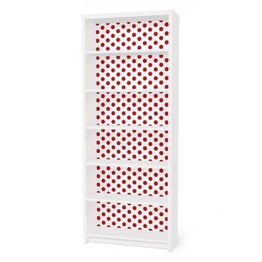 Papier adhésif pour meuble IKEA - Billy bibliothèque - No.DS92 Dot Design Girly White