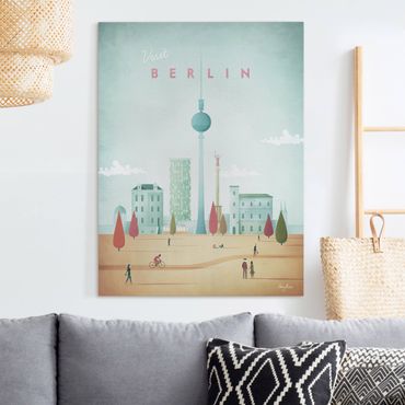 Impression sur toile - Travel Poster - Berlin
