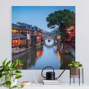 Impression sur toile - Atmospheric Evening In Xitang