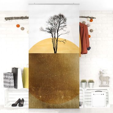 Panneau de séparation - Golden Sun With Tree