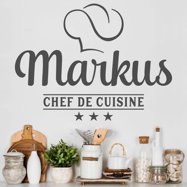 Sticker mural - Chef De Cuisine With Desirable Name