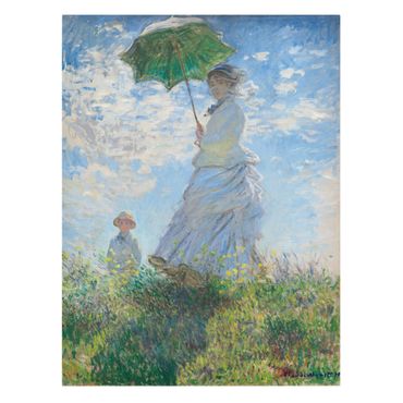 Impression sur toile - Claude Monet - Femme à l'ombrelle - Format portrait 3:4