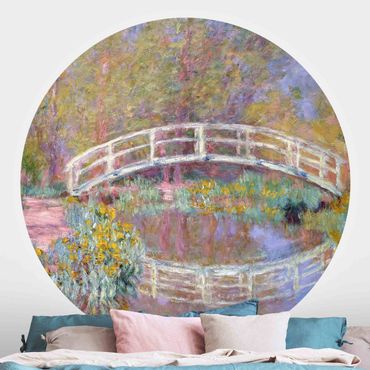 Papier peint rond autocollant - Claude Monet - Bridge Monet's Garden