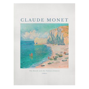 Impression sur toile - Claude Monet - La plage - Format portrait 3:4