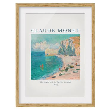 Poster encadré - Claude Monet - La plage