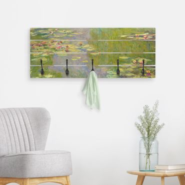 Porte-manteau en bois - Claude Monet - Green Waterlilies