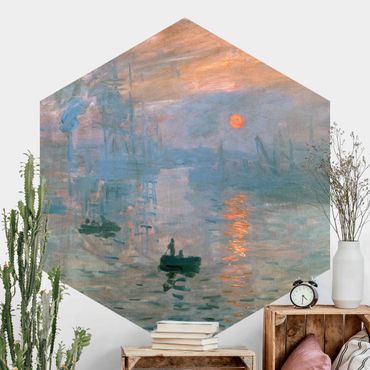 Papier peint hexagonal autocollant avec dessins - Claude Monet - Impression