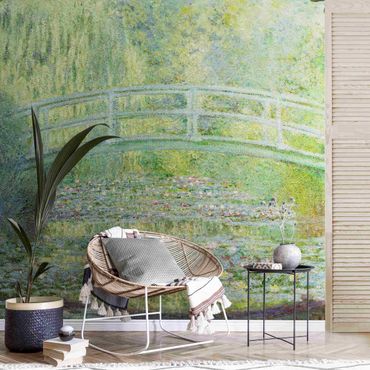 Metallic wallpaper - Claude Monet - Japanese Bridge