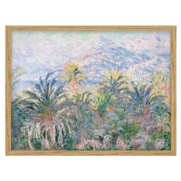Poster encadré - Claude Monet - Palmiers à Bordighera