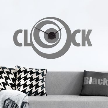 Sticker mural horloge - CLOCK