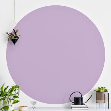 Papier peint rond autocollant - Colour Lavender