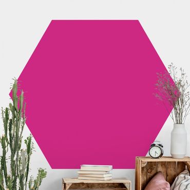 Papier peint hexagonal autocollant avec dessins - Colour Pink
