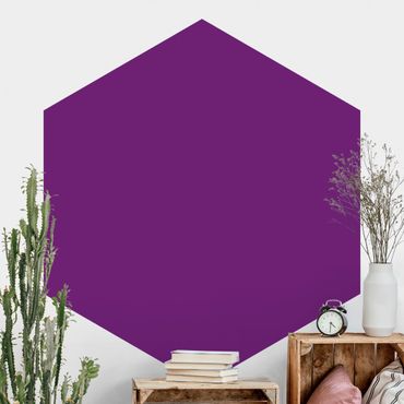Papier peint hexagonal autocollant avec dessins - Colour Purple