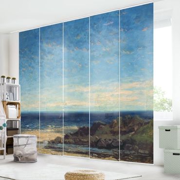 Set de panneaux coulissants - Gustave Courbet - The Sea - Blue Sea, Blue Sky