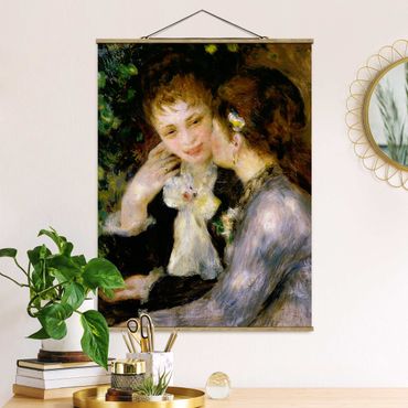 Tableau en tissu avec porte-affiche - Auguste Renoir - Confidences