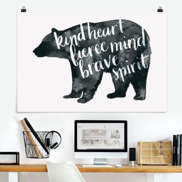 Poster - Animals With Wisdom - Bear