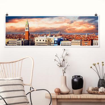 Poster panoramique architecture & skyline - Traveling Venezia