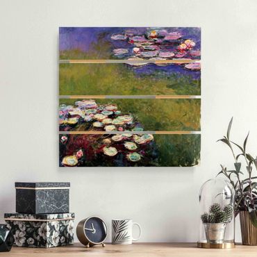 Impression sur bois - Claude Monet - Water Lilies