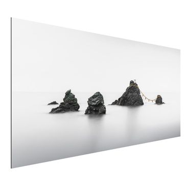 Tableau sur aluminium - Meoto Iwa -  The Married Couple Rocks
