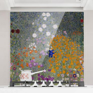 Fond de hotte - Gustav Klimt - Cottage Garden