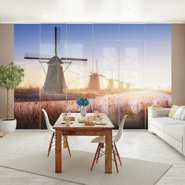 Set de panneaux coulissants - Windmills Of Kinderdijk