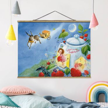 Tableau en tissu avec porte-affiche - Little Strawberry Strawberry Fairy - Donkey Casimir