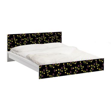 Papier adhésif pour meuble IKEA - Malm lit 160x200cm - Mille Fleurs Pattern