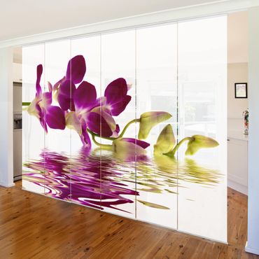 Set de panneaux coulissants - Pink Orchid Waters
