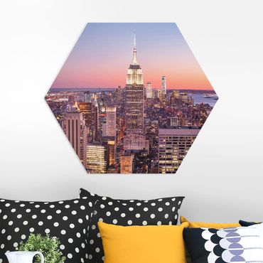Hexagone en forex - Sunset Manhattan New York City