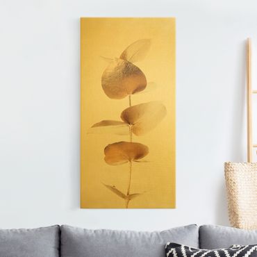 Tableau sur toile or - Golden Eucalyptus