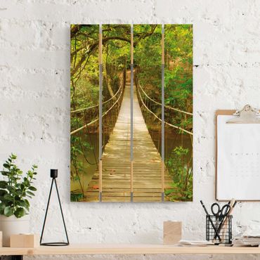 Impression sur bois - Jungle Bridge