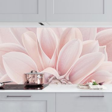 Revêtement mural cuisine - Dahlia In Powder Pink