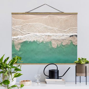 Tableau en tissu avec porte-affiche - The Ocean  - Format paysage 4:3