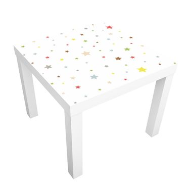 Papier adhésif pour meuble IKEA - Lack table d'appoint - No.YK34 Colourful Stars