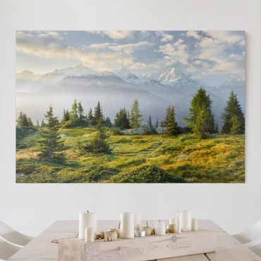 Impression sur toile - Émosson Wallis Switzerland