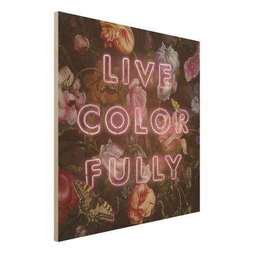 Impression sur bois - Live Colour Fully
