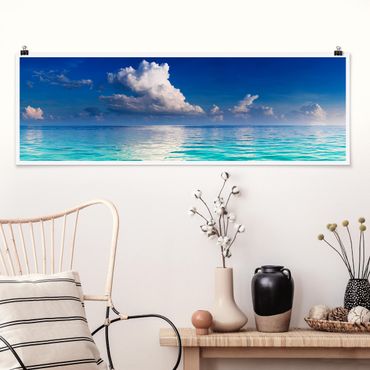 Poster panoramique plage - Turquoise Lagoon