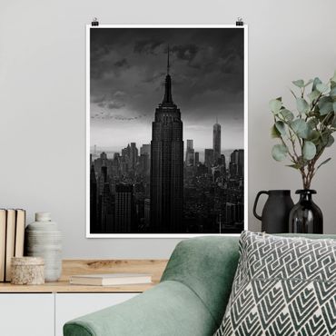 Poster architecture & skyline - New York Rockefeller View