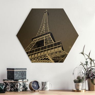 Hexagone en alu Dibond - Eiffel tower