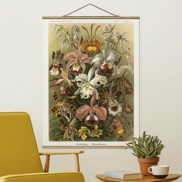 Tableau en tissu avec porte-affiche - Vintage Board Orchid